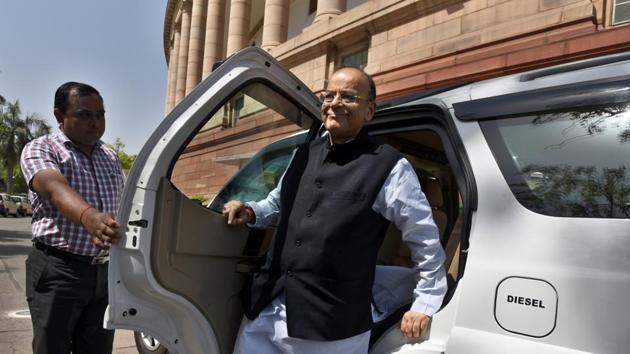 Union finance minister and re-elected Rajya Sabha member Arun Jaitley was once again appointed as the Leader of Rajya Sabha, returning to the post he was first given in June 2014. (Sushil Kumar / HT File)