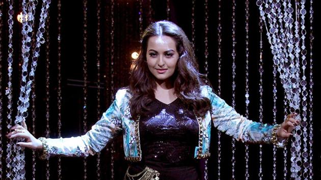 Sonakshi Sinha performs during the Indian Idol Junior 2 grand finale episode.