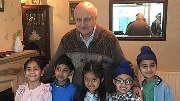 Anupam Kher in a still from the Boy with the Topknot, a BBC 2 drama film.(IMDb) Anupam Kher in a still from the Boy with the Topknot, a BBC 2 drama film.(IMDb)
