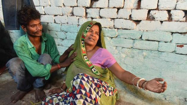 Family members of Deepak Mohor, who was killed in violence during Bharat bandh in Gwalior.(Mujeeb Faruqui/HT Photo) Family members of Deepak Mohor, who was killed in violence during Bharat bandh in Gwalior.(Mujeeb Faruqui/HT Photo)