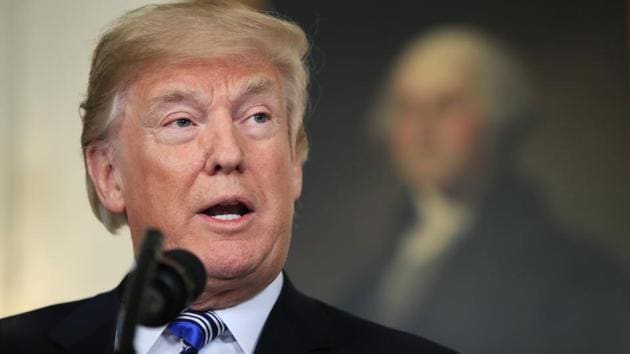 President Donald Trump speaks in the Diplomatic Room of the White House in Washington.(AP File Photo) President Donald Trump speaks in the Diplomatic Room of the White House in Washington.(AP File Photo)