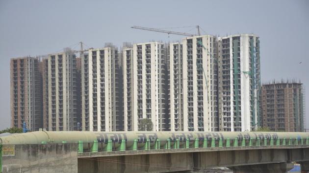 A 13-kilometre network of the pipelines runs from the Upper Ganga Canal (near Dasna) to Pratap Vihar treatment plants, from where treated Ganga water is supplied to Noida and Ghaziabad.(Sakib Ali/HT Photo) A 13-kilometre network of the pipelines runs from the Upper Ganga Canal (near Dasna) to Pratap Vihar treatment plants, from where treated Ganga water is supplied to Noida and Ghaziabad.(Sakib Ali/HT Photo)