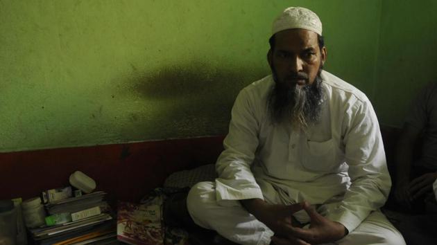 Maulana Imdadul Rashidi, imam of Noorani Masjid, Asansol lost his teenage son to clashes that broke out over Ram Navami processions. Rashidi called on local Muslims against retaliating and also decided to not name any suspect before police, fearing innocent people might get arrested. A week later, hundreds of riot victims, their houses gutted or ransacked, are now living in a refugee camp on the outskirts of Asansol. (Samir Jana / HT Photo) Maulana Imdadul Rashidi, imam of Noorani Masjid, Asansol lost his teenage son to clashes that broke out over Ram Navami processions. Rashidi called on local Muslims against retaliating and also decided to not name any suspect before police, fearing innocent people might get arrested. A week later, hundreds of riot victims, their houses gutted or ransacked, are now living in a refugee camp on the outskirts of Asansol. (Samir Jana / HT Photo)