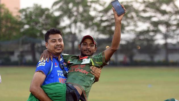 Bangladesh won the match by 3 wickets, brining the series to an eventful end (Satyabrata Tripathy/HT Photo) 