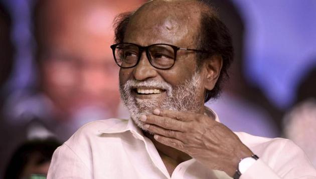 Tamil actor Rajinikanth gestures at an event where he unveiled a statue of former Tamil Nadu chief minister MG Ramachandran at Dr MGR Educational and Research Institute in Chennai.(PTI FILE) Tamil actor Rajinikanth gestures at an event where he unveiled a statue of former Tamil Nadu chief minister MG Ramachandran at Dr MGR Educational and Research Institute in Chennai.(PTI FILE)