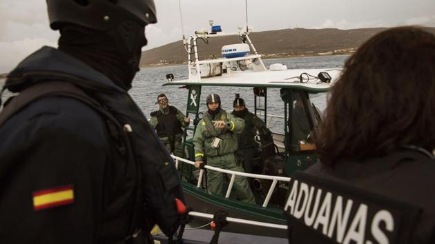 Despite struggles with trafficking, Spain is the European Union member seizing the largest volumes of both cocaine and cannabis. Of the 373 tons of drugs seized in Spain last year, 145 tons were cannabis resin confiscated in the Campo de Gibraltar region. Investigators said seizures amount to only 4 to 5 percent of the hashish that could be entering the country. (Emilio Morenatti / AP) Despite struggles with trafficking, Spain is the European Union member seizing the largest volumes of both cocaine and cannabis. Of the 373 tons of drugs seized in Spain last year, 145 tons were cannabis resin confiscated in the Campo de Gibraltar region. Investigators said seizures amount to only 4 to 5 percent of the hashish that could be entering the country. (Emilio Morenatti / AP)