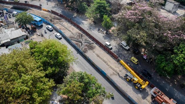 Maharashtra Metro Rail is a 50:50 Indian and Maharashtra government joint venture executing the Rs11,420 crore Pune Metro project.(Sanket Wankhade/HT PHOTO) Maharashtra Metro Rail is a 50:50 Indian and Maharashtra government joint venture executing the Rs11,420 crore Pune Metro project.(Sanket Wankhade/HT PHOTO)