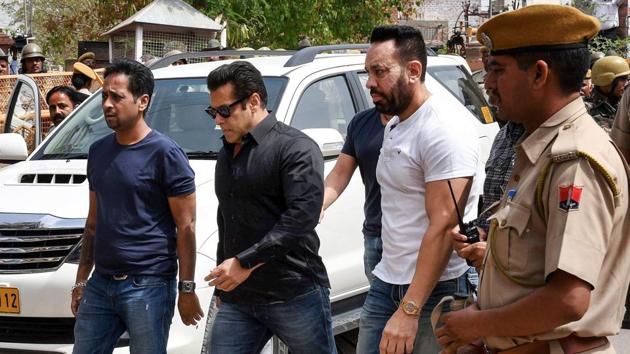 Actor Salman Khan was sentenced five years in jail and fined Rs 10, 000 after a Jodhpur court convicted him for the killing of two blackbucks in the two-decade-old poaching case. Co-accused actors Saif Ali Khan, Tabu, Sonali Bendre, Neelam, and Jodhpur resident Dushyant Singh were given the benefit of doubt and acquitted as the evidence against them was not strong enough. (PTI) Actor Salman Khan was sentenced five years in jail and fined Rs 10, 000 after a Jodhpur court convicted him for the killing of two blackbucks in the two-decade-old poaching case. Co-accused actors Saif Ali Khan, Tabu, Sonali Bendre, Neelam, and Jodhpur resident Dushyant Singh were given the benefit of doubt and acquitted as the evidence against them was not strong enough. (PTI)