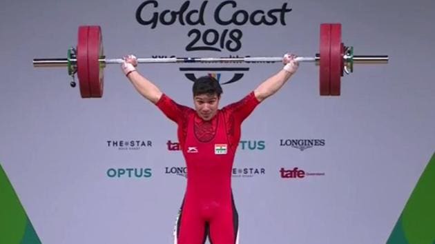 Deepak Lather became the youngest male weightlifter to win a Commonwealth Games medal when he won India’s fourth medal - a bronze - at the 2018 Commonwealth Games at Gold Coast on Friday.(Twitter)