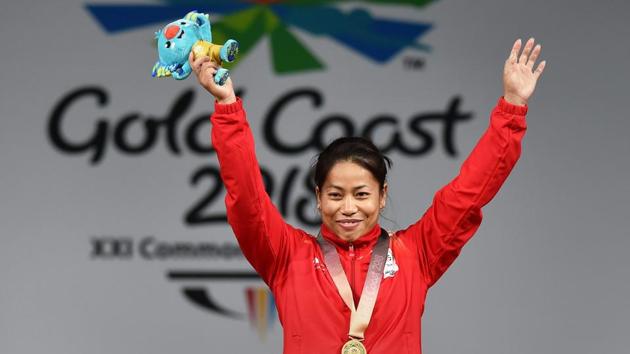 Weightlifter Sanjita Chanu Khumukcham claimed India’s second gold medal at the XXI Commonwealth Games, winning the top spot in the women’s 53kg category of the weightlifting competitions at the Carrara Sports Arena 1 in Gold Coast on Friday. (PTI) Weightlifter Sanjita Chanu Khumukcham claimed India’s second gold medal at the XXI Commonwealth Games, winning the top spot in the women’s 53kg category of the weightlifting competitions at the Carrara Sports Arena 1 in Gold Coast on Friday. (PTI)