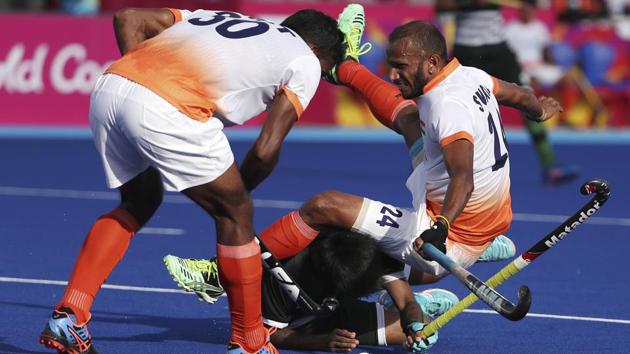 In hockey, India’s perennial problem of conceding late goals left them with a disappointing 2-2 draw against Pakistan. (AP) In hockey, India’s perennial problem of conceding late goals left them with a disappointing 2-2 draw against Pakistan. (AP)