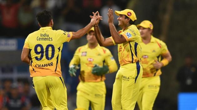 Chennai Super Kings claimed first IPL wicket via DRS against Mumbai Indians.(PTI)