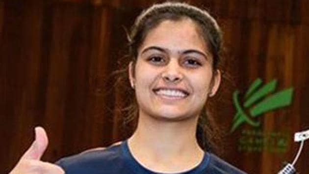 Manu Bhaker will lead India’s medal hopes in shooting at the 2018 Commonwealth Games.(PTI)