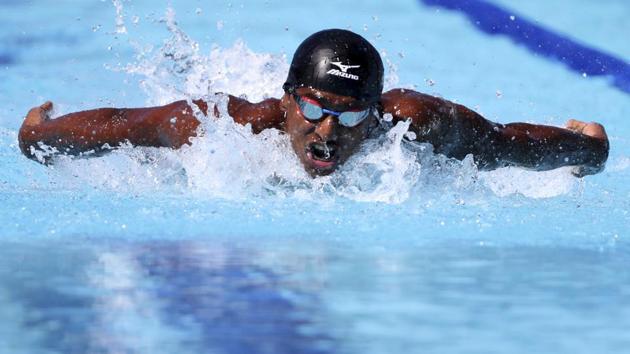 Swimmer Sajan Prakash finished a disappointing last in men’s 200m Butterfly final. (AP) Swimmer Sajan Prakash finished a disappointing last in men’s 200m Butterfly final. (AP)