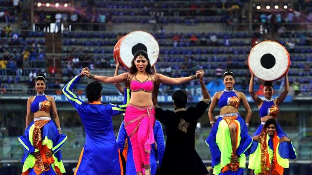 ‘Baahubali’ actress Tamannaah also set the stage on fire. (BCCI )