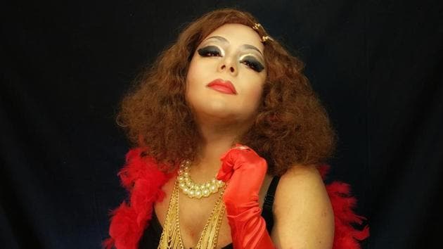Ayushman aka Lush (pictured), has a similar story of being a lawyer and an active drag queen. “For most of my childhood in Ranchi, I had censored my life in a manner that I could never embrace myself for who I was,” said Ayushman. (HT Photo)