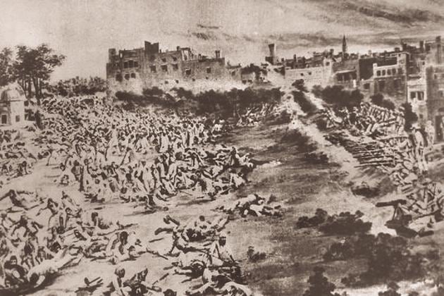A scene of the Jallianwala Bagh massacre, Amritsar, 1999. The apology for the massacre should have come in 1919 itself , when the issue was discussed in the British Parliament(Hindustan Times)