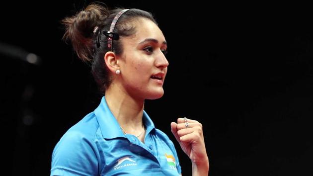 Manika Batra defeated world No. 4 Feng Tianwei en route to helping India defeat Singapore for gold medal at the Commonwealth Games 2018 in Gold Coast.(REUTERS)