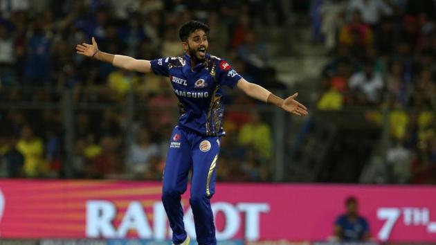 Mayank Markande picked up the wickets of MS Dhoni and Ambati Rayudu as the Punjab youngster impressed on his IPL debut.  (BCCI) 