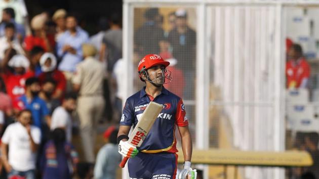 Gambhir continued to pile on the runs and brought up his half-century.  (BCCI ) 