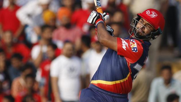 Rishabh Pant, batting at No. 5, smashed four boundaries and a maximum in no time.  (BCCI ) 