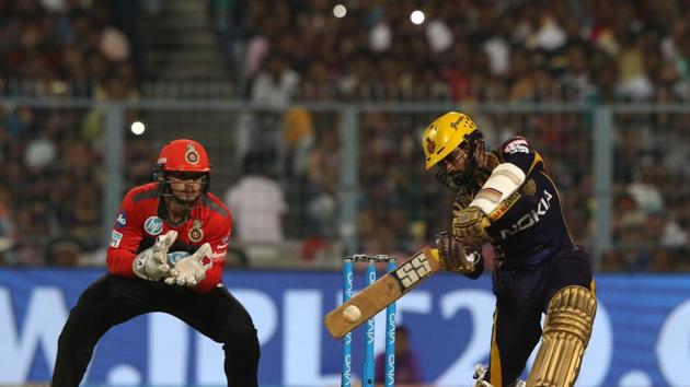 Karthik batted with calmness and ensured the asking rate never went out of control. (BCCI) 