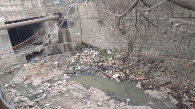 The stormwater line now acts as a drainage line and is a breeding ground of mosquitoes. (HT PHOTO) The stormwater line now acts as a drainage line and is a breeding ground of mosquitoes. (HT PHOTO)