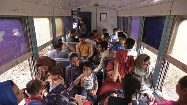 The train is especially popular among vacationers from Mumbai and Pune. One finds train enthusiasts and riders who came as children themselves, sharing the experience now with their children. For others the train is a quaint way of covering the route free from the hassle of haggling with cab and horse ride operators. (Pratham Gokhale / HT Photo) 