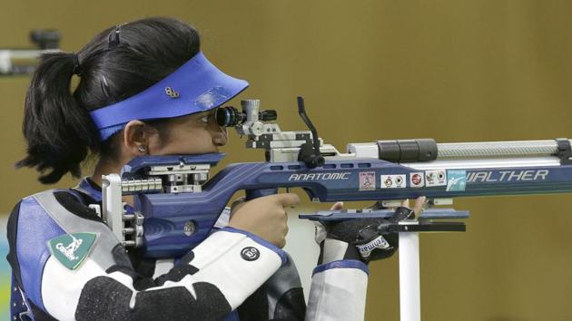 Mehuli Ghosh missed out on the gold medal after being edged out in a shoot-off by Veloso. (AP) Mehuli Ghosh missed out on the gold medal after being edged out in a shoot-off by Veloso. (AP)