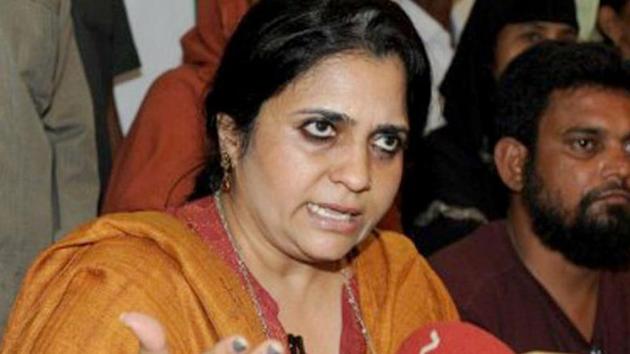The Ahmedabad Crime Branch had registered a case against Teesta Setalvad and her husband Javed Anand of ‘fraudulently’ securing grants from the Union government through their NGO Sabrang Trust between 2008 and 2013. The Gujarat police had said the funds had been obtained to help the victims of the 2002 post-Godhra Gujarat riots but were misused.(AFP File Photo) The Ahmedabad Crime Branch had registered a case against Teesta Setalvad and her husband Javed Anand of ‘fraudulently’ securing grants from the Union government through their NGO Sabrang Trust between 2008 and 2013. The Gujarat police had said the funds had been obtained to help the victims of the 2002 post-Godhra Gujarat riots but were misused.(AFP File Photo)