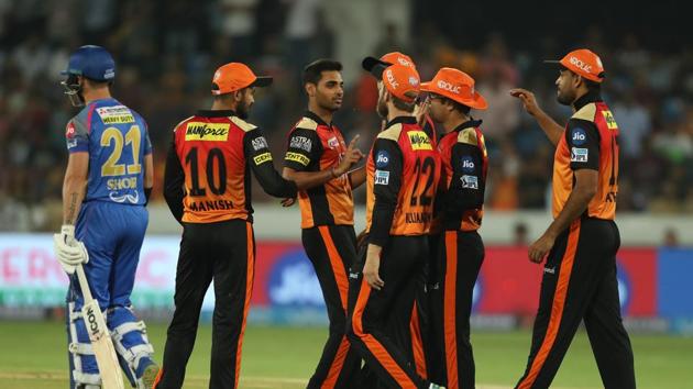 Sunrisers Hyderabad started well as D’Arcy Short was run-out for 4 by a direct hit from Kane Williamson. (BCCI) 