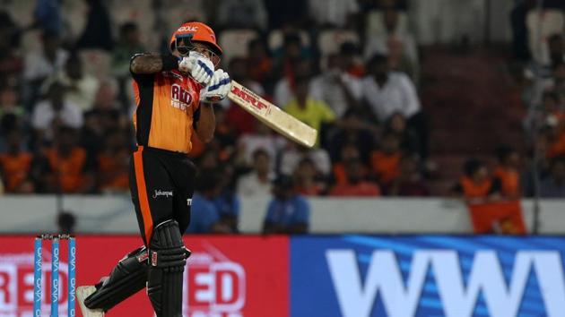 Shikhar Dhawan was dropped by Ajinkya Rahane off Dhawal Kulkarni and that set the tone for Sunrisers Hyderabad’s dominance. (BCCI) 