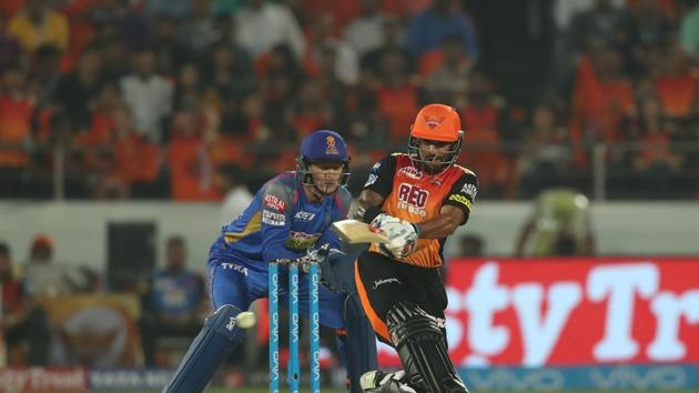 Shikhar Dhawan punished the Rajasthan Royals bowlers as they scored at a healthy rate. (BCCI) 