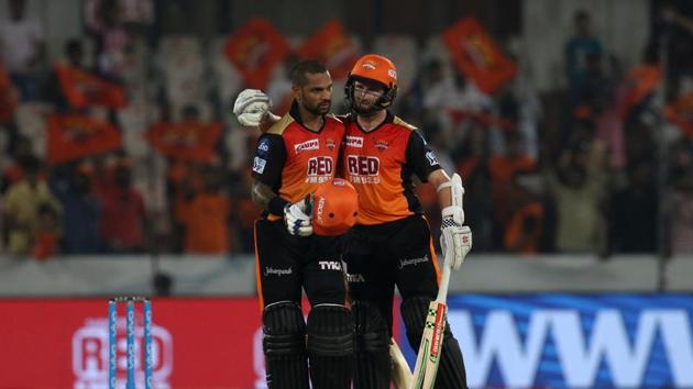Shikhar Dhawan’s 77* helped Sunrisers Hyderabad crush Rajasthan Royals by nine wickets to get their IPL 2018 campaign off to a great start. (BCCI) 