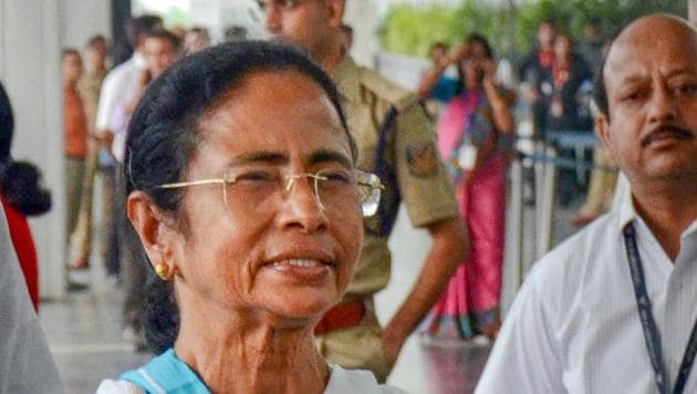 West Bengal chief minister Mamata Banerjee reacts while interacting with mediapersons in Kolkata.(PTI File Photo)