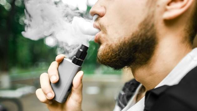While e-cigarettes do not give off smoke, they do contain many different chemicals to flavour the e-liquids, which are absent from traditional, or “combustible,” cigarettes.(Shutterstock)