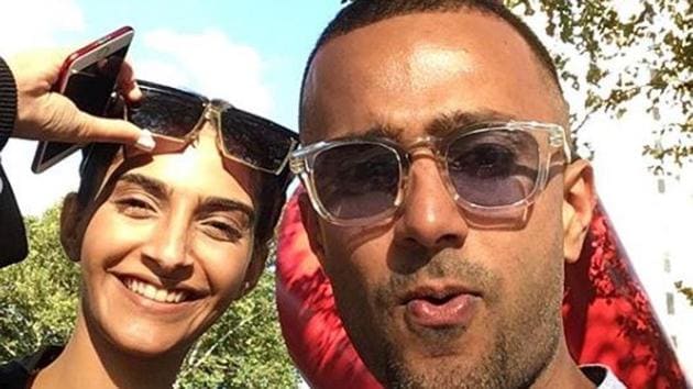 Sonam Kapoor with rumoured boyfriend Anand Ahuja.(Instagram)