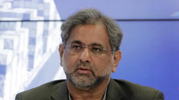 File photo of Pakistan Prime Minister Shahid Khaqan Abbasi. (AP photo) File photo of Pakistan Prime Minister Shahid Khaqan Abbasi. (AP photo)