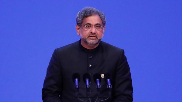 Pakistan's Prime Minister Shahid Khaqan Abbasi speaks during the opening of the Boao Forum for Asia Annual Conference 2018 in Boao, south China's Hainan province on Tuesday. (AFP photo) Pakistan's Prime Minister Shahid Khaqan Abbasi speaks during the opening of the Boao Forum for Asia Annual Conference 2018 in Boao, south China's Hainan province on Tuesday. (AFP photo)