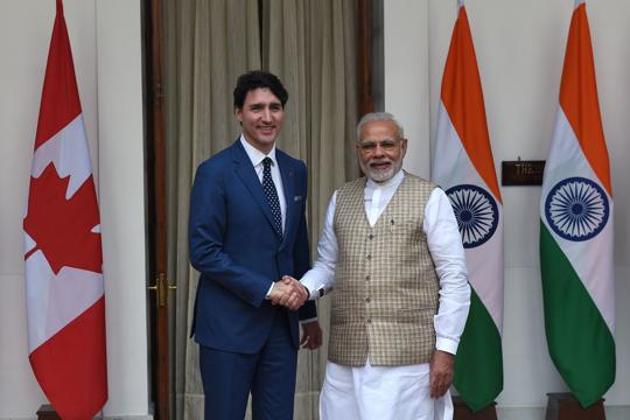 Canadian Prime Minister Justin Trudeau (left) and Indian Prime Minister Narendra Modi in New Delhi on February 23, 2018. (AFP) Canadian Prime Minister Justin Trudeau (left) and Indian Prime Minister Narendra Modi in New Delhi on February 23, 2018. (AFP)