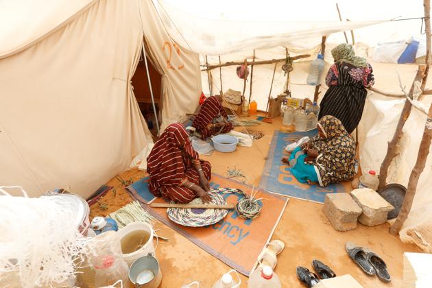 Libyan women displaced due to conflict at an UNHCR camp. (Reuters) Libyan women displaced due to conflict at an UNHCR camp. (Reuters)