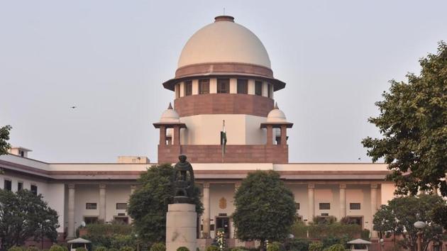 A view of the Supreme Court building in New Delhi on January 13, 2018.(Sonu Mehta/HT FILE PHOTO)