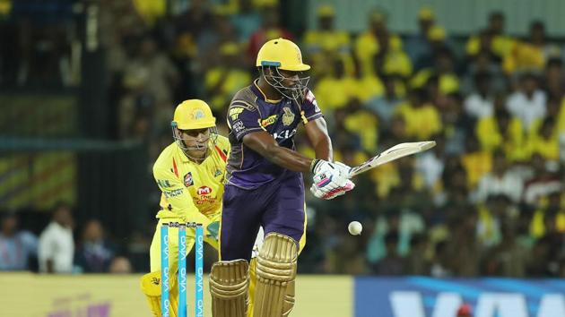 Andre Russell punished the CSK bowlers as KKR eyed a big total. (BCCI) 