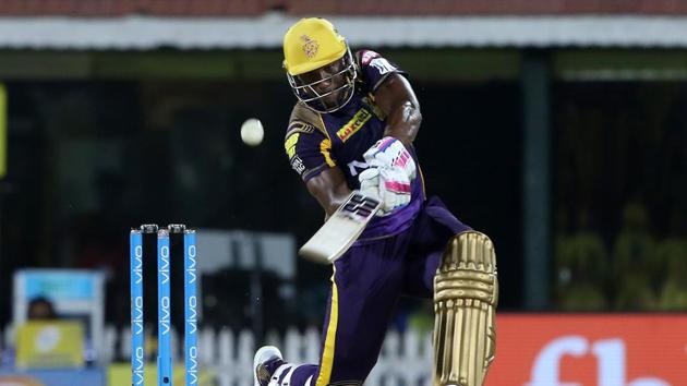 Andre Russell blasted 11 sixes as KKR ended up on 202/6 in 20 overs. (BCCI) 
