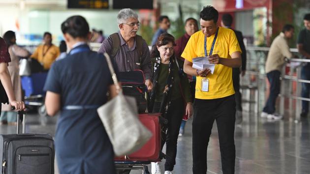 The new air traffic control tower will open this year. The fourth runway will be launched in 2020, which would help reduce air congestion and handle more flights.(Raj K Raj/HT File Photo)