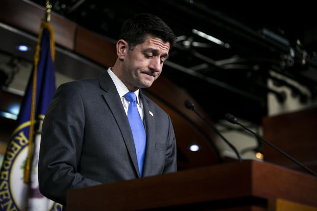 US House of Representatives speaker Paul Ryan at a press conference on Capitol Hill in Washington on April 11, 2018. (Bloomberg) US House of Representatives speaker Paul Ryan at a press conference on Capitol Hill in Washington on April 11, 2018. (Bloomberg)