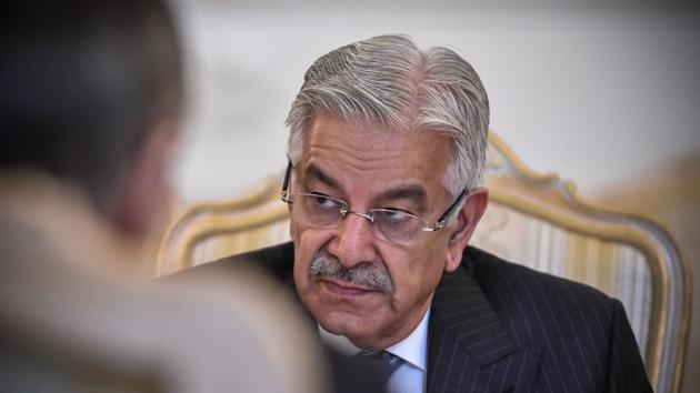Foreign Minister Khawaja Muhammad Asif said Pakistan is “strongly highlighting” the Kashmir issue at international fora including the UN.(AFP Photo)
