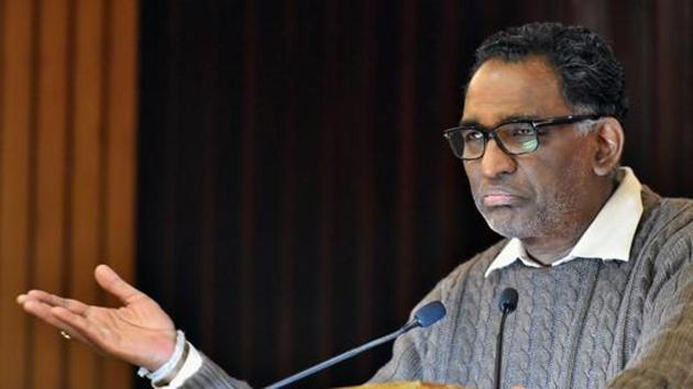 Supreme Court judge Justice J Chelameswar speaks at the launch of the book “Supreme Court of India- The Beginnings”, authored by Vikram Raghavan and Vasujith Ram, in New Delhi.(PTI File Photo)