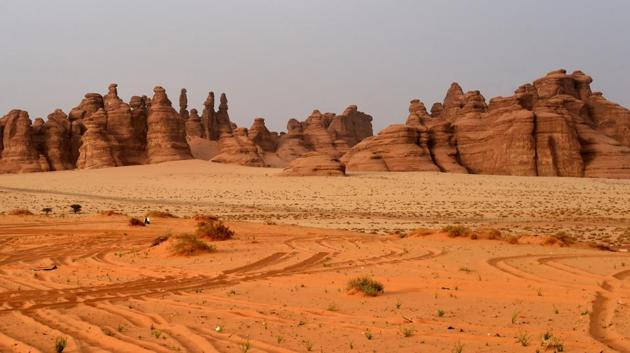 “There is so much history here still waiting to be discovered.” The chiseled rock art forms could help unravel the mysteries of millennia-old civilisations on the Arabian Peninsula. The area, roughly the size of Belgium, served as an important way station and bedouin watering hole on the trade route linking the Arabian Peninsula, North Africa and India. (Fayez Nureldine / AFP) “There is so much history here still waiting to be discovered.” The chiseled rock art forms could help unravel the mysteries of millennia-old civilisations on the Arabian Peninsula. The area, roughly the size of Belgium, served as an important way station and bedouin watering hole on the trade route linking the Arabian Peninsula, North Africa and India. (Fayez Nureldine / AFP)