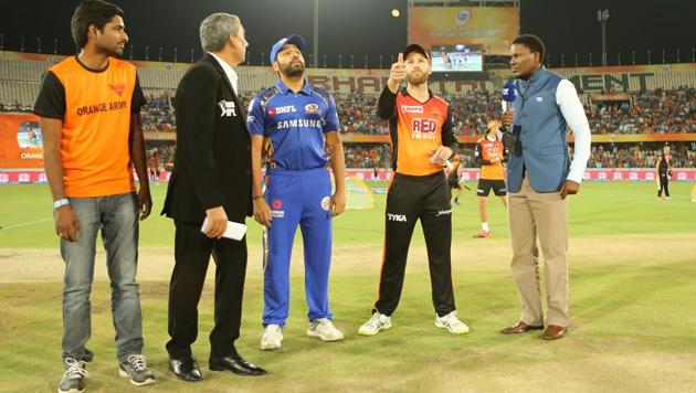 Kane Williamson of the Sunrisers Hyderabad won the toss and chose to field first against Rohit Sharma-led Mumbai Indians. (IPL) 